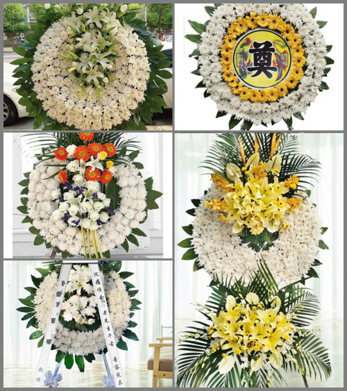 甘肃省张掖临泽县沙河镇兰堡村花圈速递